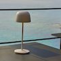 Voir la diapositive 3 : Lumisky Lampe de table sans fil SOPHIA Blanc Aluminium H28CM