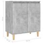 Voir la diapositive 6 : VIDAXL Buffet avec pieds en bois Gris beton bois d'ingenierie