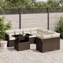 Voir la diapositive 1 : VIDAXL Salon de jardin avec coussins 9 pcs marron resine tressee