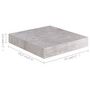 Voir la diapositive 6 : VIDAXL Etageres murales flottantes 2 pcs gris beton 23x23,5x3,8 cm MDF
