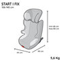 Voir la diapositive 6 : NANIA Siege Auto NANIA Rehausseur isofix  START I FIX, Groupe 2/3, de 5 a 10 ans, 15-36 kg - 95-150 cm, R 129– Tetiere réglable – Base incli