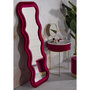 Voir la diapositive 5 : Paris Prix Miroir Mural en Velours  Emily  160cm Fuchsia