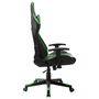 Voir la diapositive 3 : VIDAXL Chaise de jeu Noir et vert Cuir artificiel