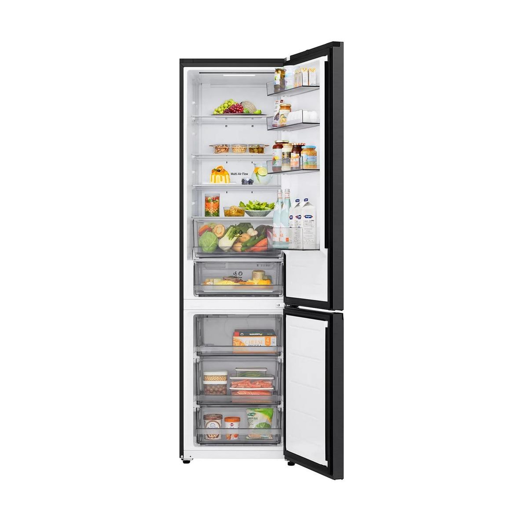 Voir la diapositive 5 : LG Réfigérateur combiné 60cm 375l no frost noir acier - GBBSJ21DEP