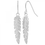 SC CRYSTAL Boucles d'oreilles plume SC Crystal