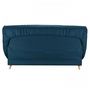 Voir la diapositive 5 : BULTEX COMFORT BULTEX Clic clac 3 places - Tissu Bleu - Made in France - L 192 x P 95 x H 101 - MONA
