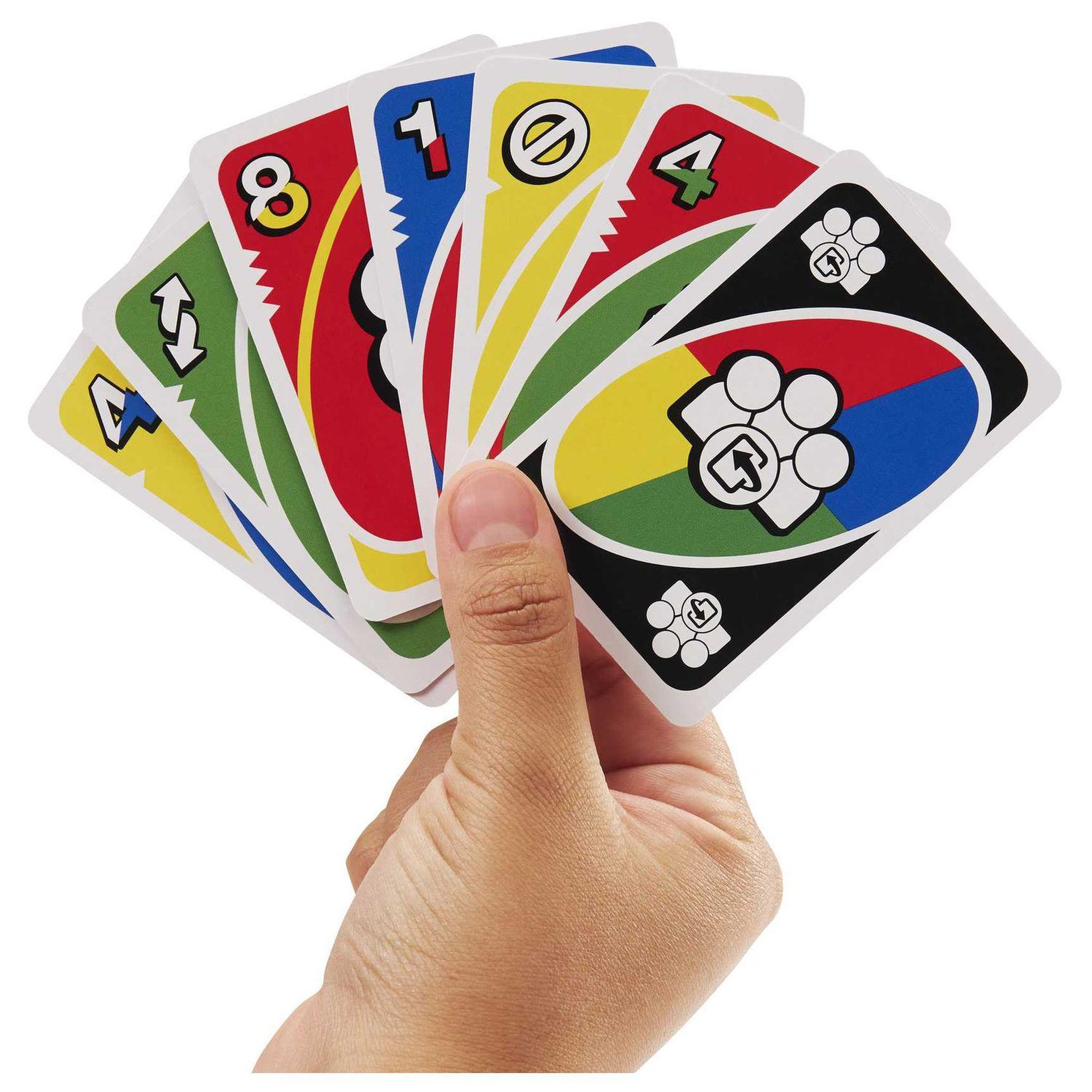 Voir la diapositive 4 : MATTEL Jeu UNO flex