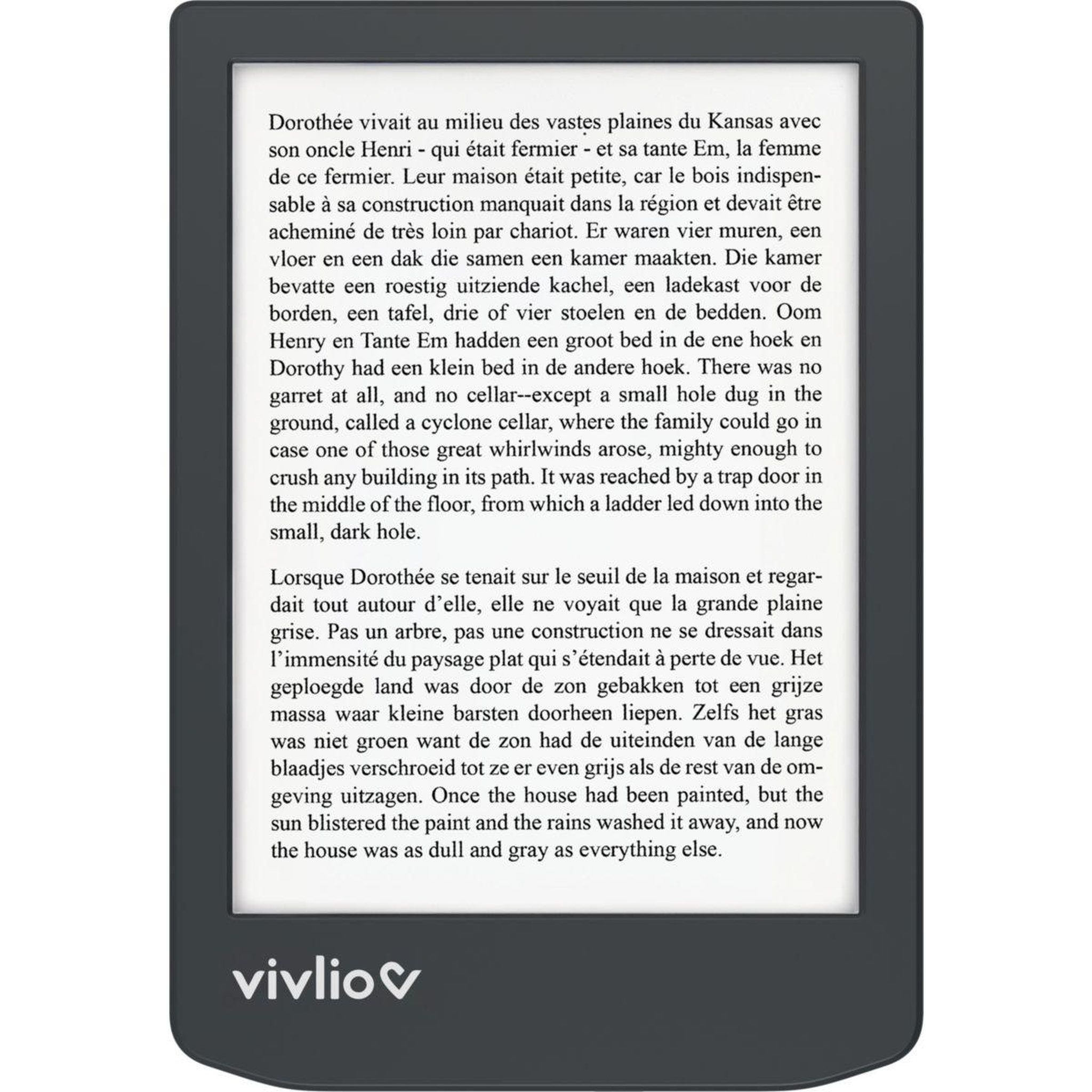 Voir la diapositive 2 : VIVLIO Liseuse ebook coffret 2en1 light zen+housse