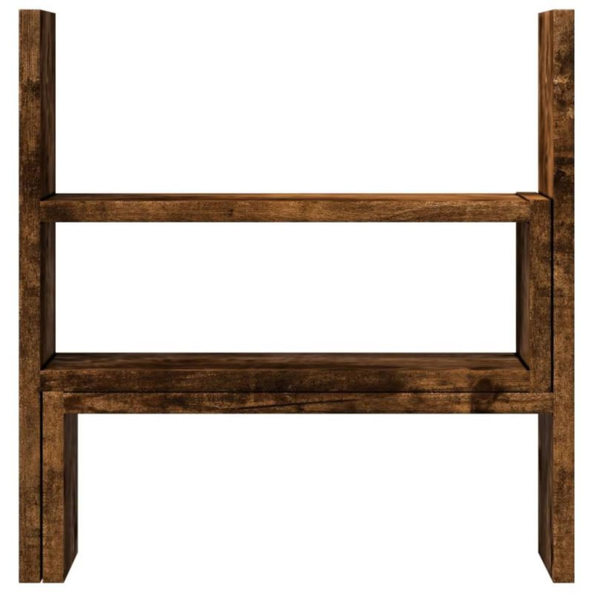 VIDAXL Organisateur de bureau réglable chêne fumé bois d ingénierie