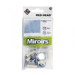 RED HEAD kit chevilles à expansion miroir RED HEAD, Diam.6 x L.25 mm