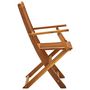 Voir la diapositive 4 : VIDAXL Chaises pliables d'exterieur lot de 4 Bois d'acacia solide
