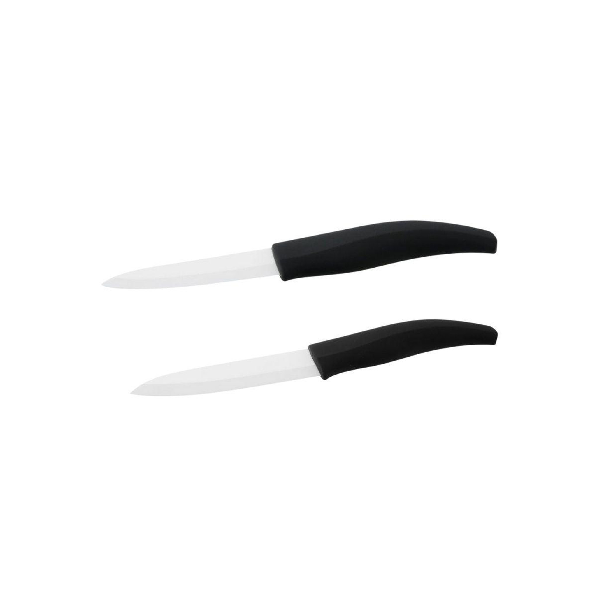 NIROSTA Set de 2 couteaux de cuisine lame en céramique 18 et 24 cm nirosta