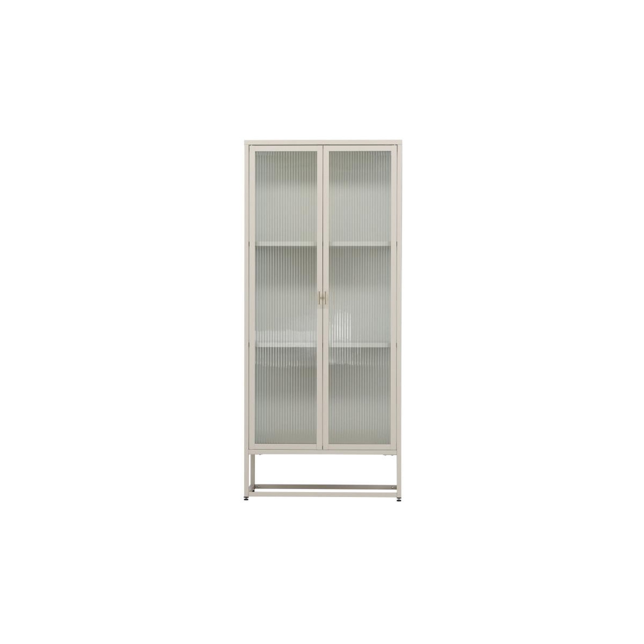 Voir la diapositive 2 : Paris Prix Vitrine 2 portes design  garis  160cm beige