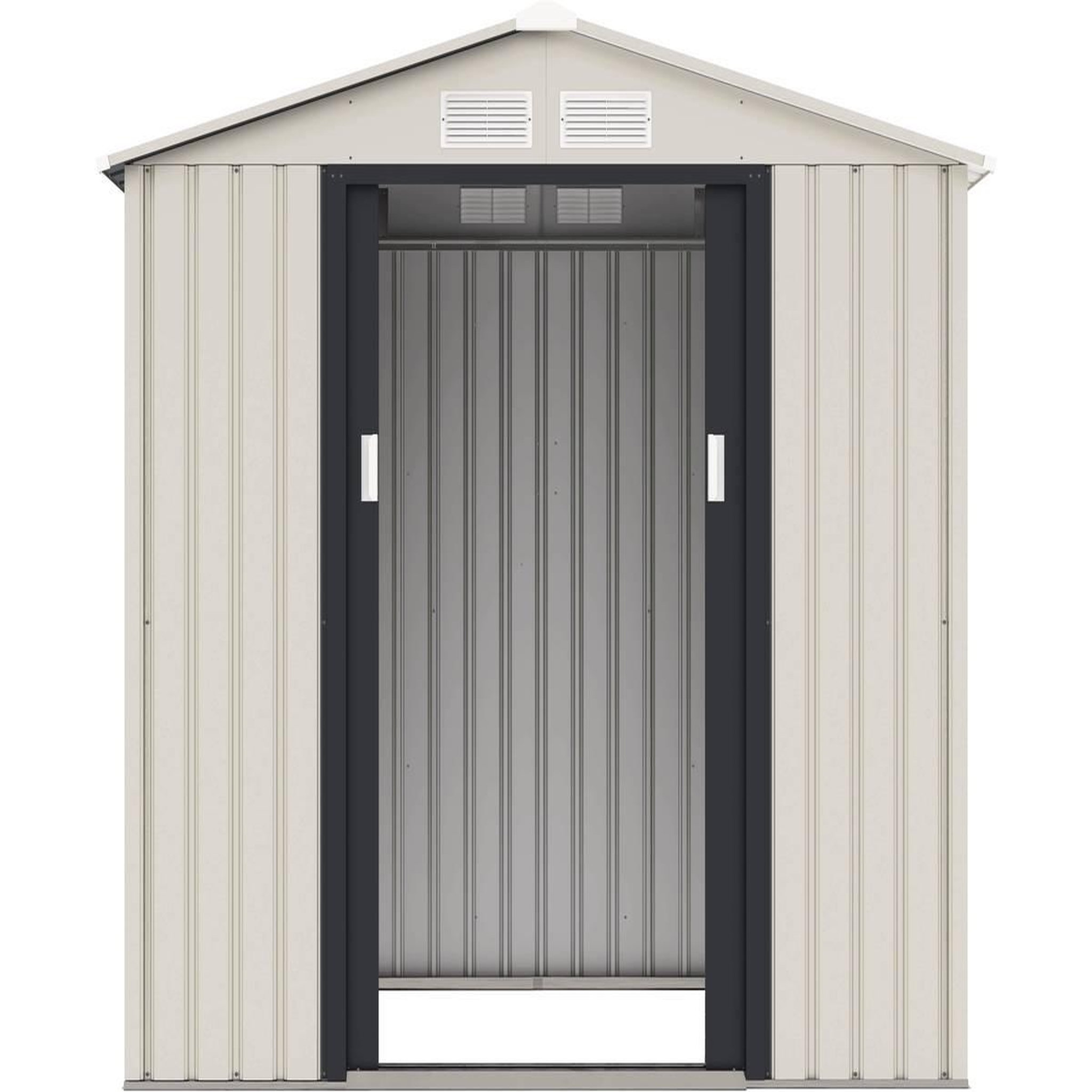 Voir la diapositive 3 : Habitat et Jardin Abri de jardin métal  nebraska  - 2.71 m² - beige/gris anthracite