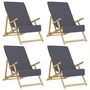 Voir la diapositive 2 : VIDAXL Serviettes de plage 4 pcs anthracite 60x135 cm tissu 400 GSM