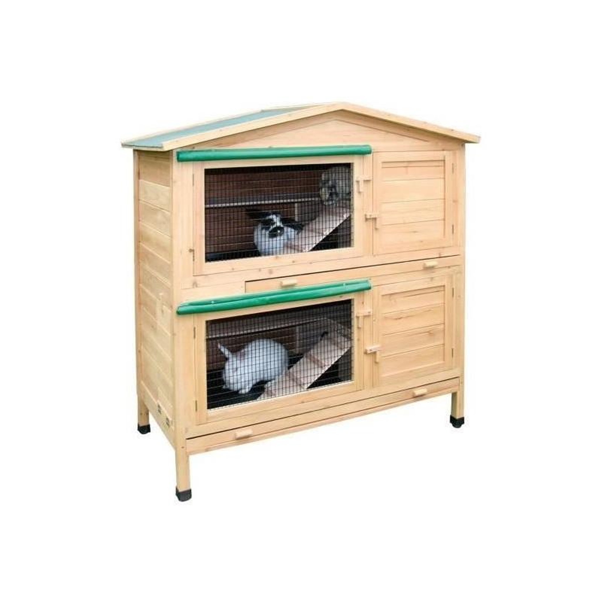 Voir la diapositive 2 : KERBL Clapier pour rongeur - KERBL - Appartement - 118 x 61 x 130 cm