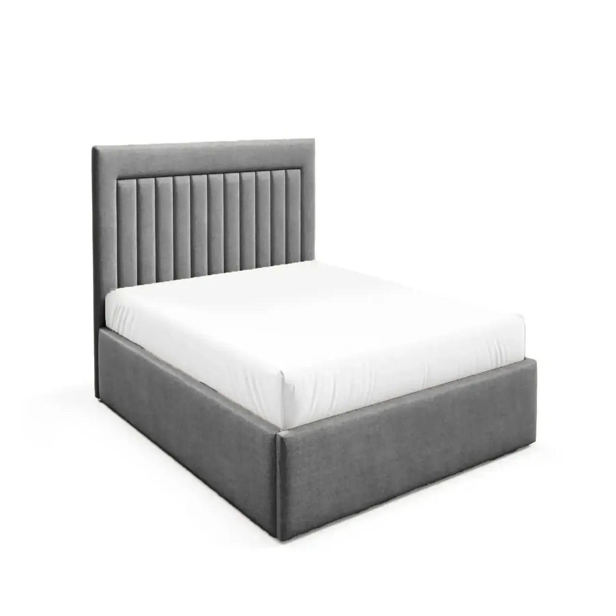 Voir la diapositive 1 : CASANOVA PARIS Camille - lit coffre tissu velours