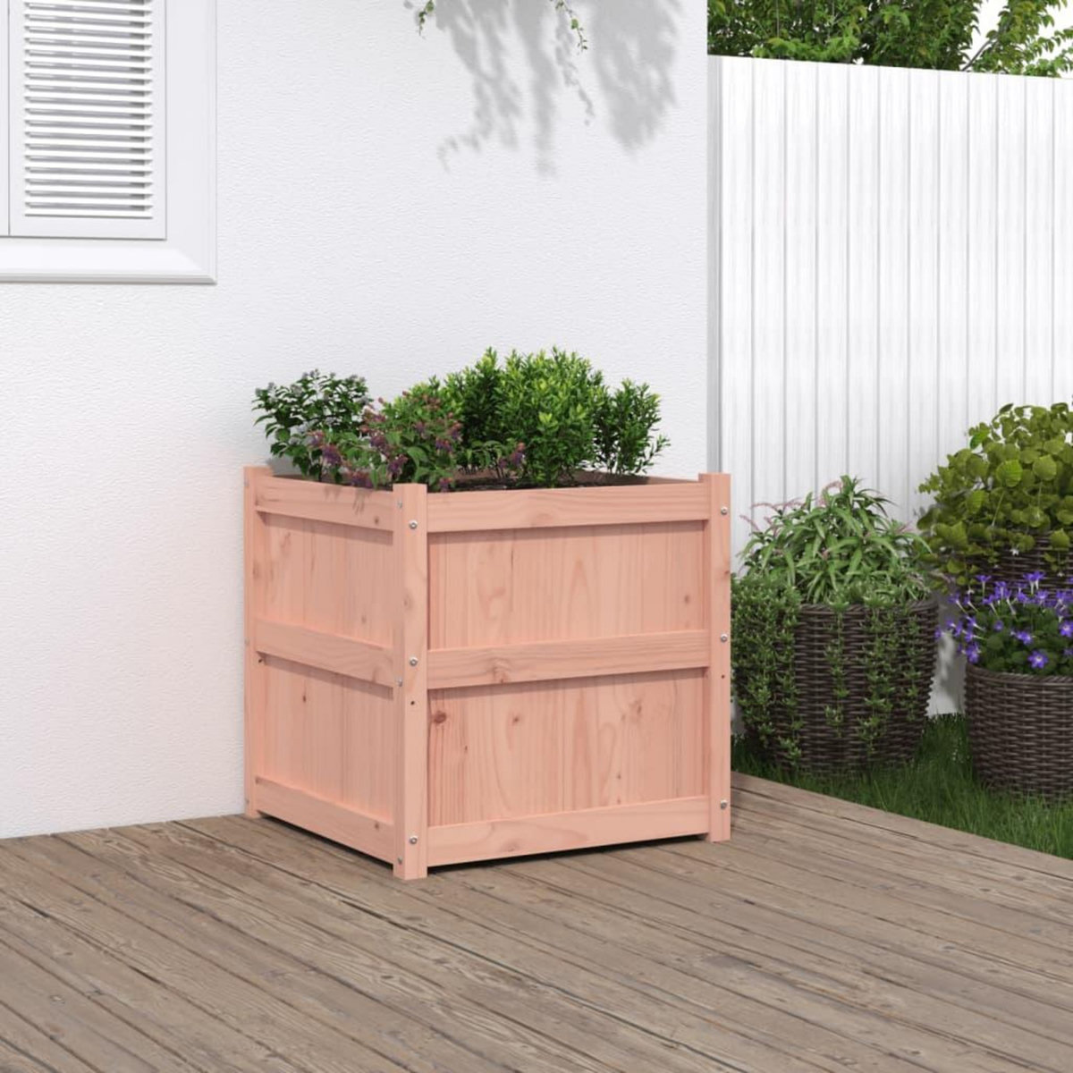 VIDAXL Jardiniere 60x60x60 cm bois massif douglas