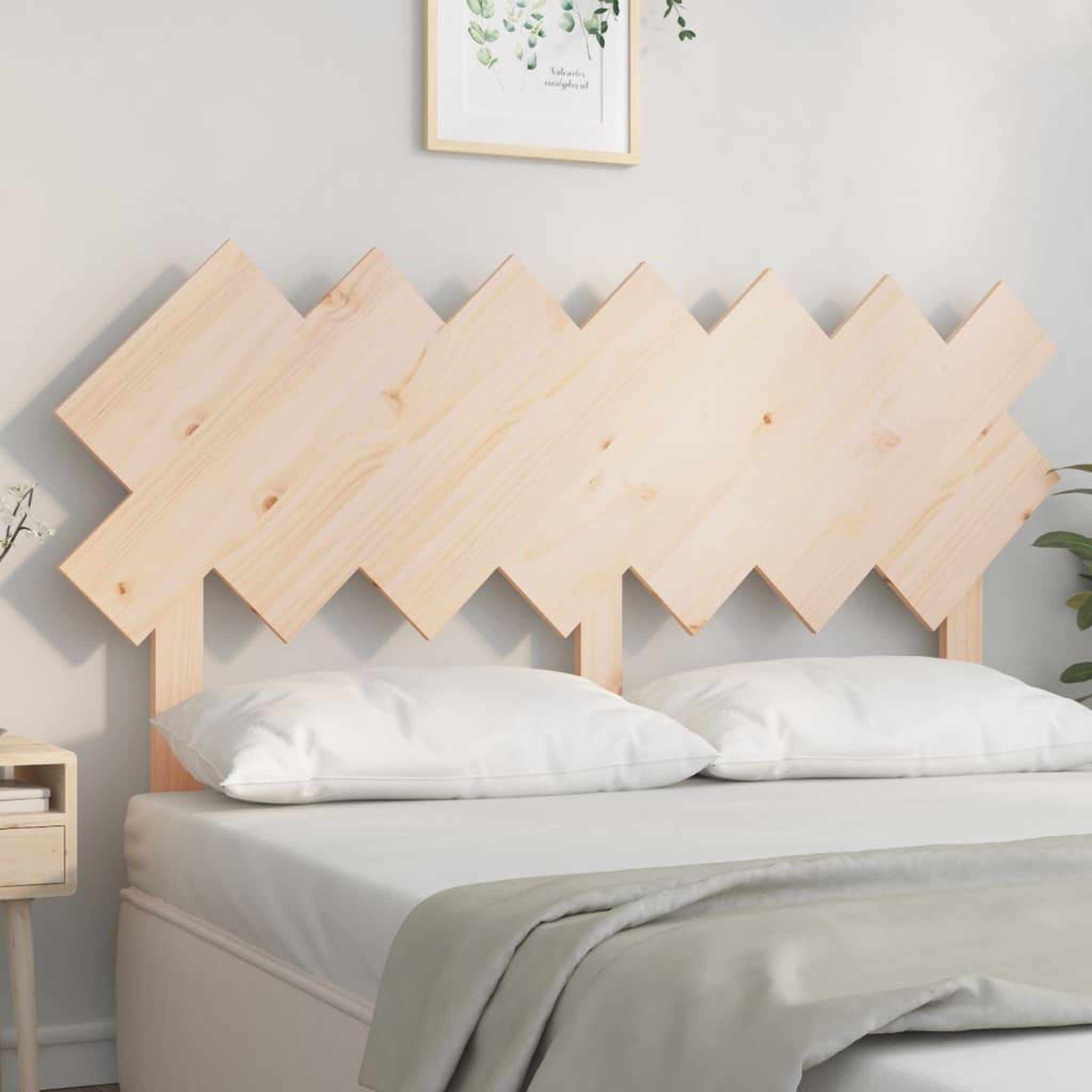 Voir la diapositive 1 : VIDAXL Tete de lit 141x3x80,5 cm Bois massif de pin