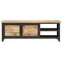 Voir la diapositive 3 : VIDAXL Meuble TV 120x30x40 cm Bois massif de manguier