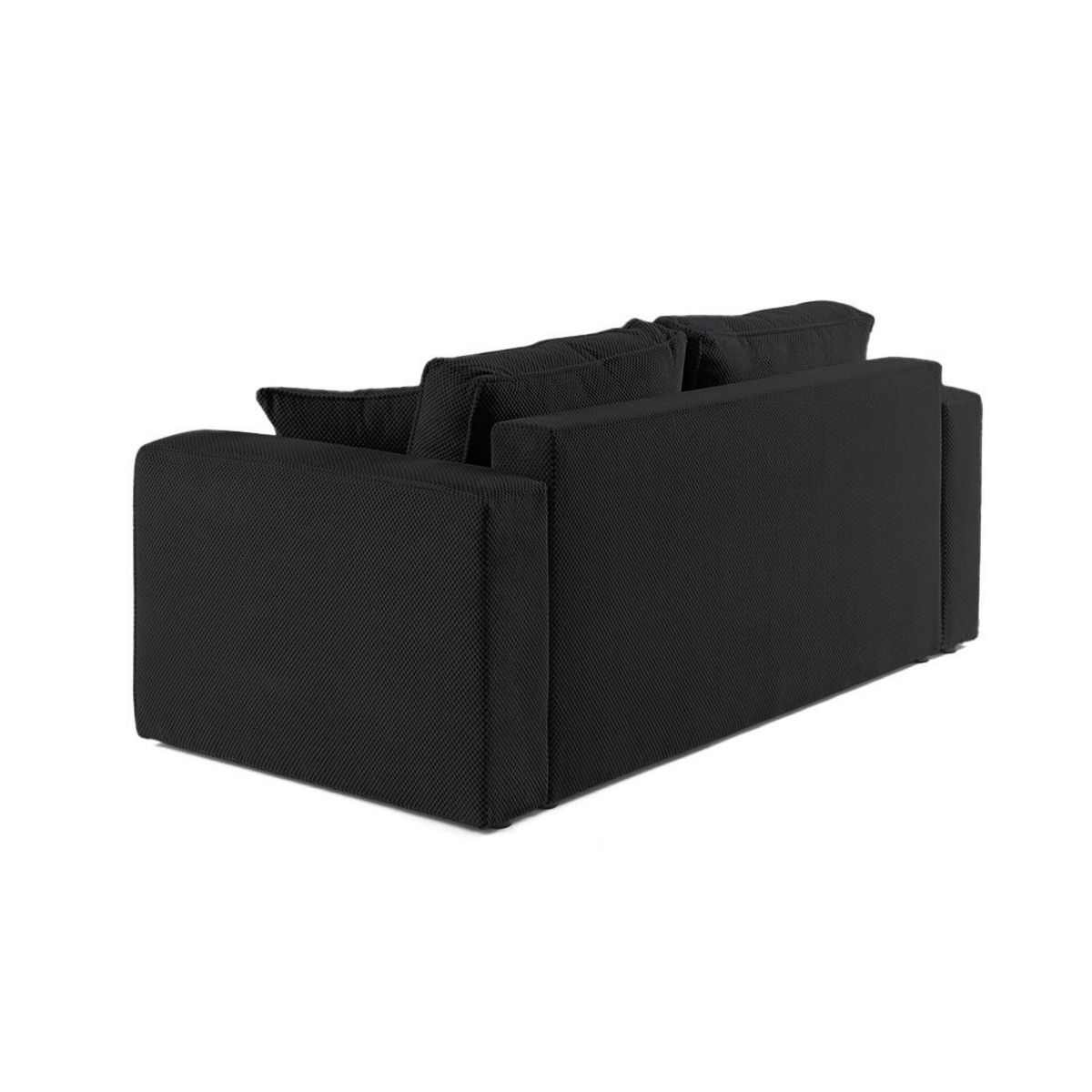 BEST MOBILIER Topaze - canapé droit 2 places - en velours texturé