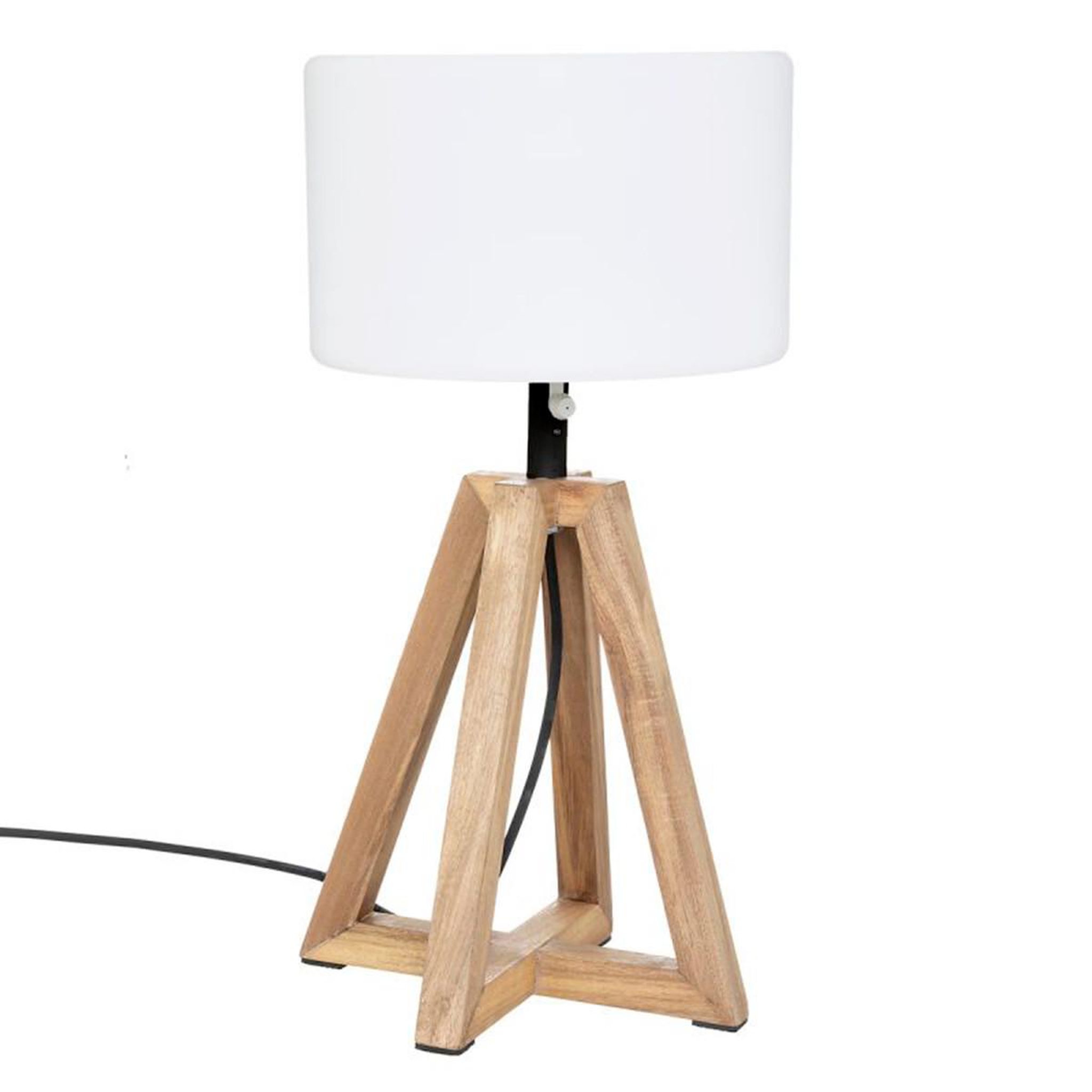 ATMOSPHERA Lampe à poser outdoor  matia  58cm blanc & beige