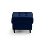 Voir la diapositive 4 : LISA DESIGN Anna - pouf en velours - pieds en bois