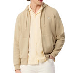 Lacoste Sweat Zippé Beige Homme Lacoste Zipped. Coloris disponibles : Beige