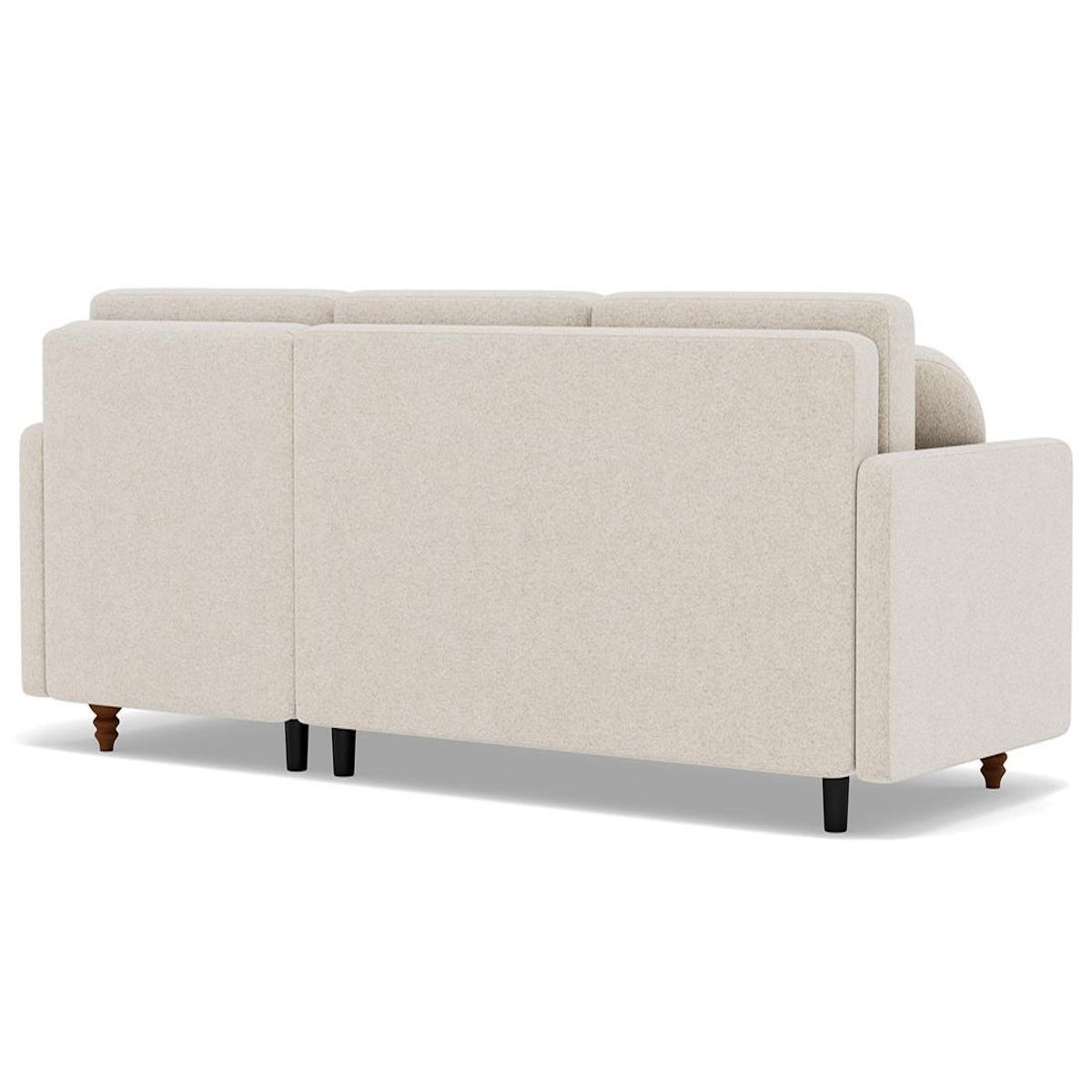 BEST MOBILIER Calypso - canapé d'angle réversible 4 places convertible avec coffre en tissu