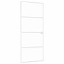 Voir la diapositive 2 : VIDAXL Porte d'interieur Blanc 83x201,5 cm Trempe verre aluminium fin