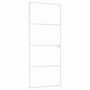 Voir la diapositive 2 : VIDAXL Porte d'interieur Blanc 83x201,5 cm Trempe verre aluminium fin