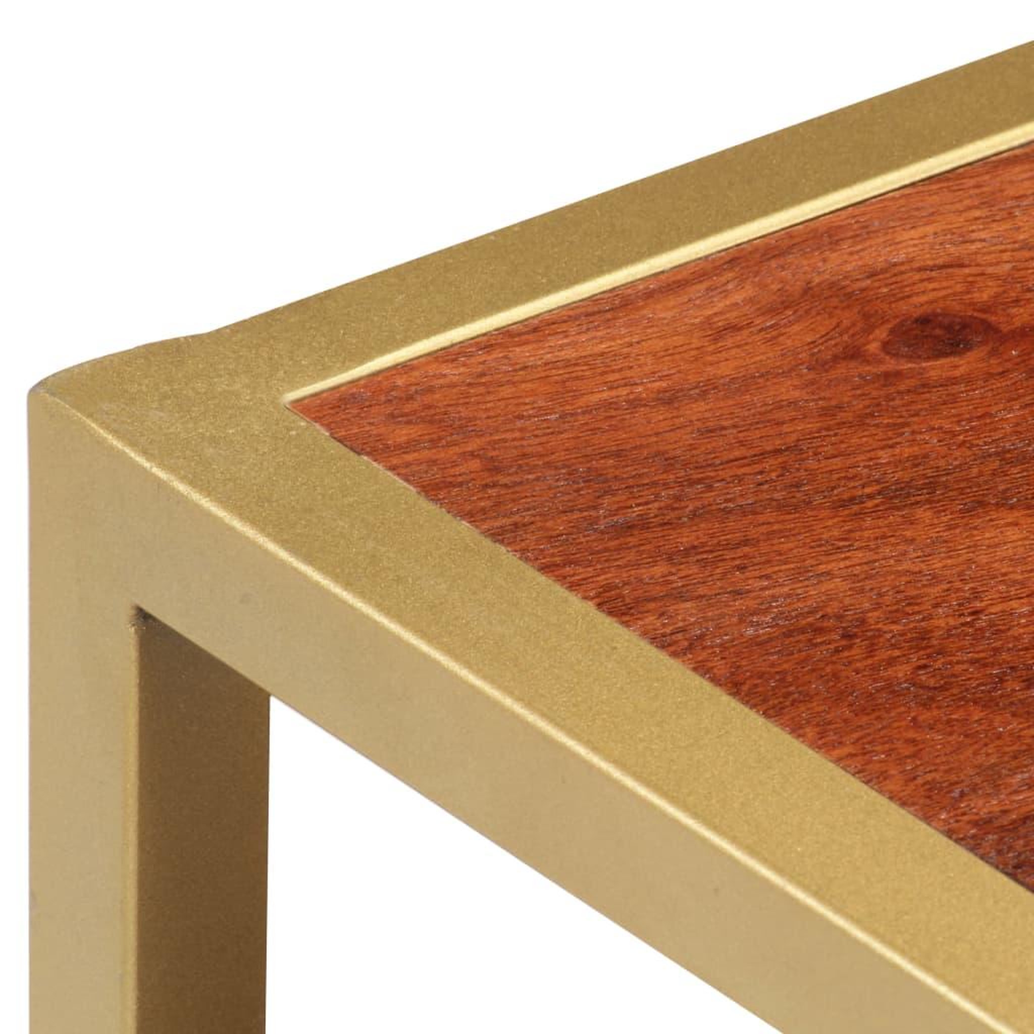 Voir la diapositive 4 : VIDAXL Table basse 90 x 50 x 40 cm bois d'acacia massif