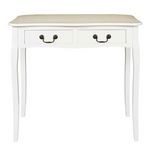 Paris Prix Bureau 2 Tiroirs en Bois  Victoria  90cm Blanc