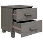 Voir la diapositive 5 : VIDAXL Table de chevet HAMAR Gris clair 40x35x44,5 cm Bois pin massif