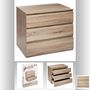 Voir la diapositive 4 : FIVE Commode de chambre 3 tiroirs - Bois