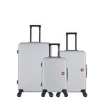 SWISS KOPPER SWISS KOPPER  -  Lot de 3  -  Valise grand format, valise weekend et valise cabine SPIEZ. Coloris disponibles : Gris