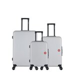 SWISS KOPPER SWISS KOPPER  -  Lot de 3  -  Valise grand format, valise weekend et valise cabine SPIEZ. Coloris disponibles : Gris