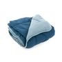 Voir la diapositive 1 : Gentle Couette unie double face 240x220 cm microfibre bleu