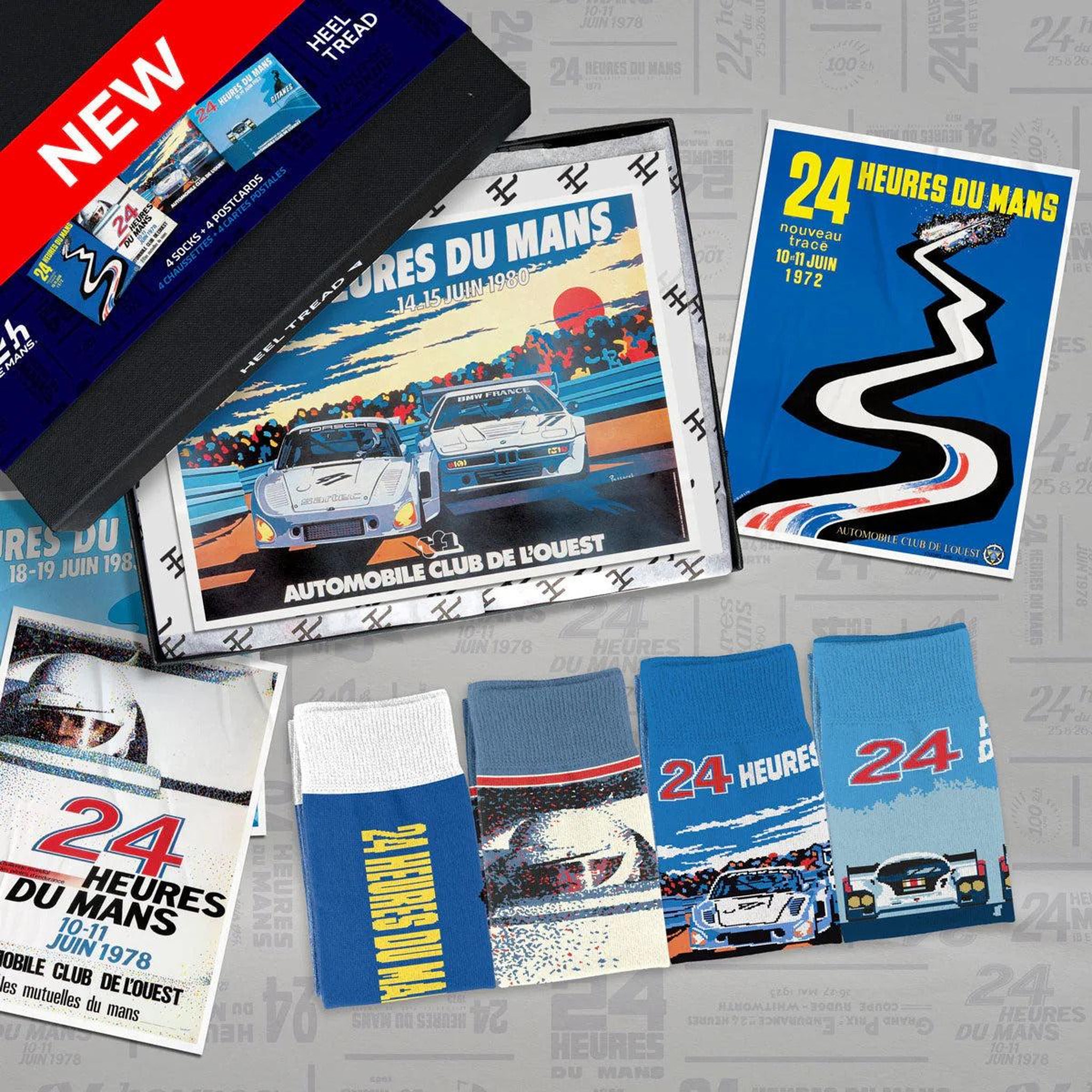 SOCK AFFAIRS Coffret chaussettes 24h le mans, les affiches iconiques