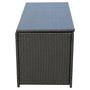 Voir la diapositive 5 : OUTSUNNY Coffre malle de rangement 118L x 54l x 59H cm résine tressée imitation rotin café foncé