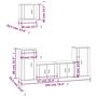 Voir la diapositive 5 : VIDAXL Ensemble de meubles TV 5 pcs Noir Bois d'ingenierie