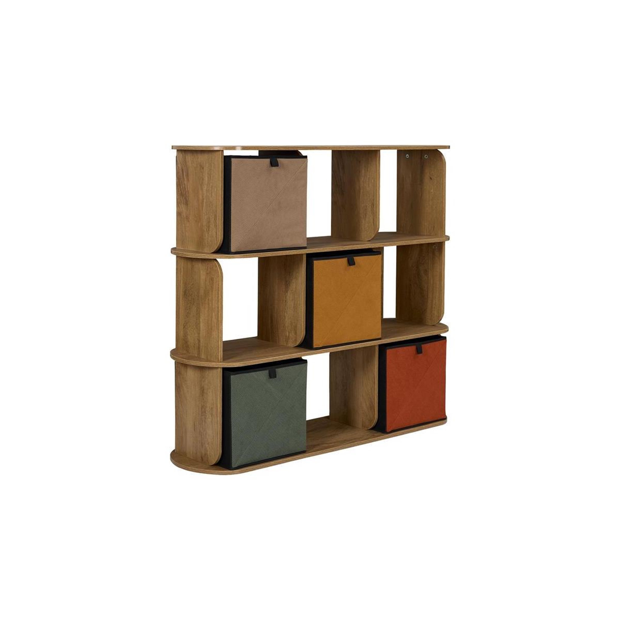 Voir la diapositive 4 : Paris Prix Étagère modulable 9 cases  heritage  111cm marron