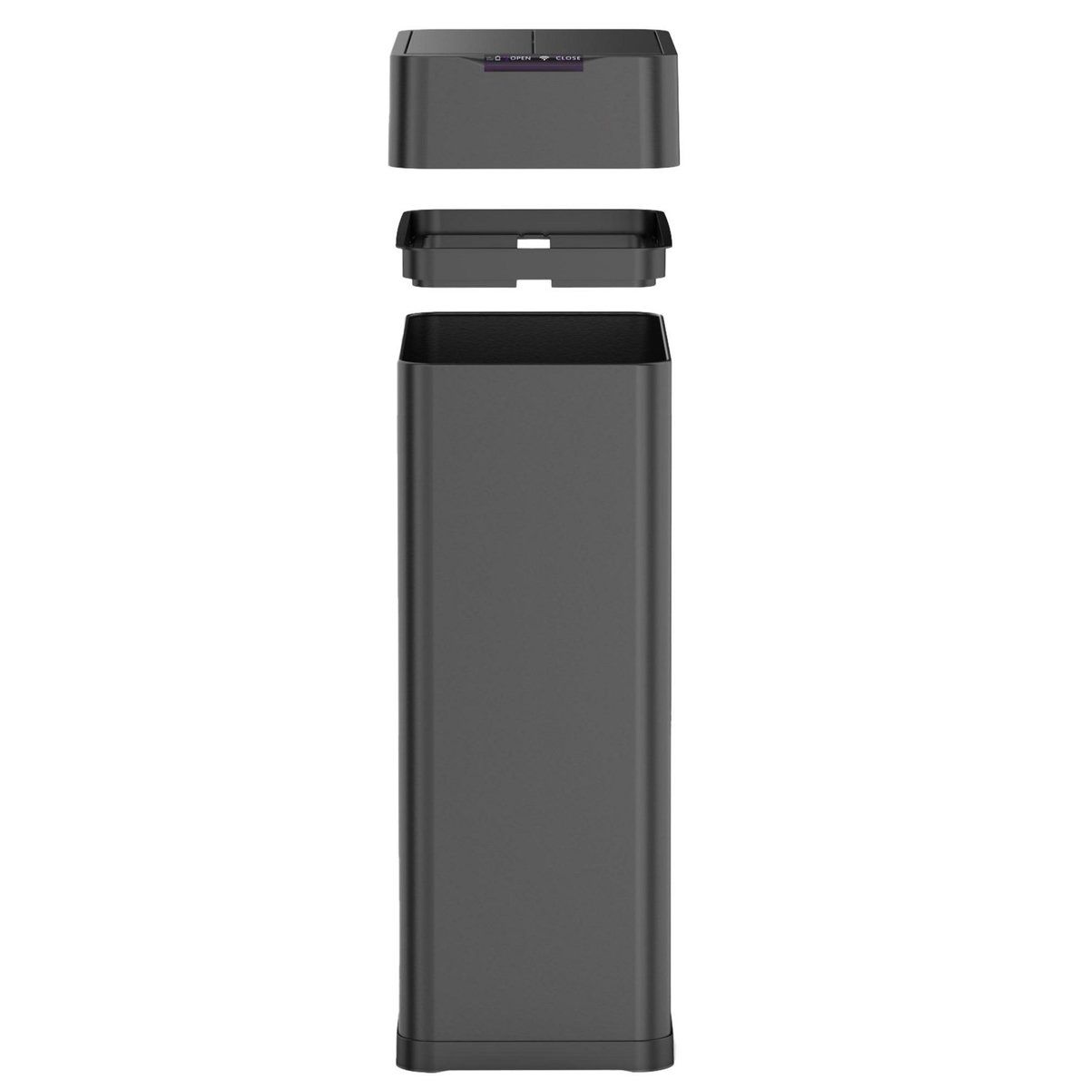 Kitchen move Poubelle automatique inox noir 90l - bat-d880 black