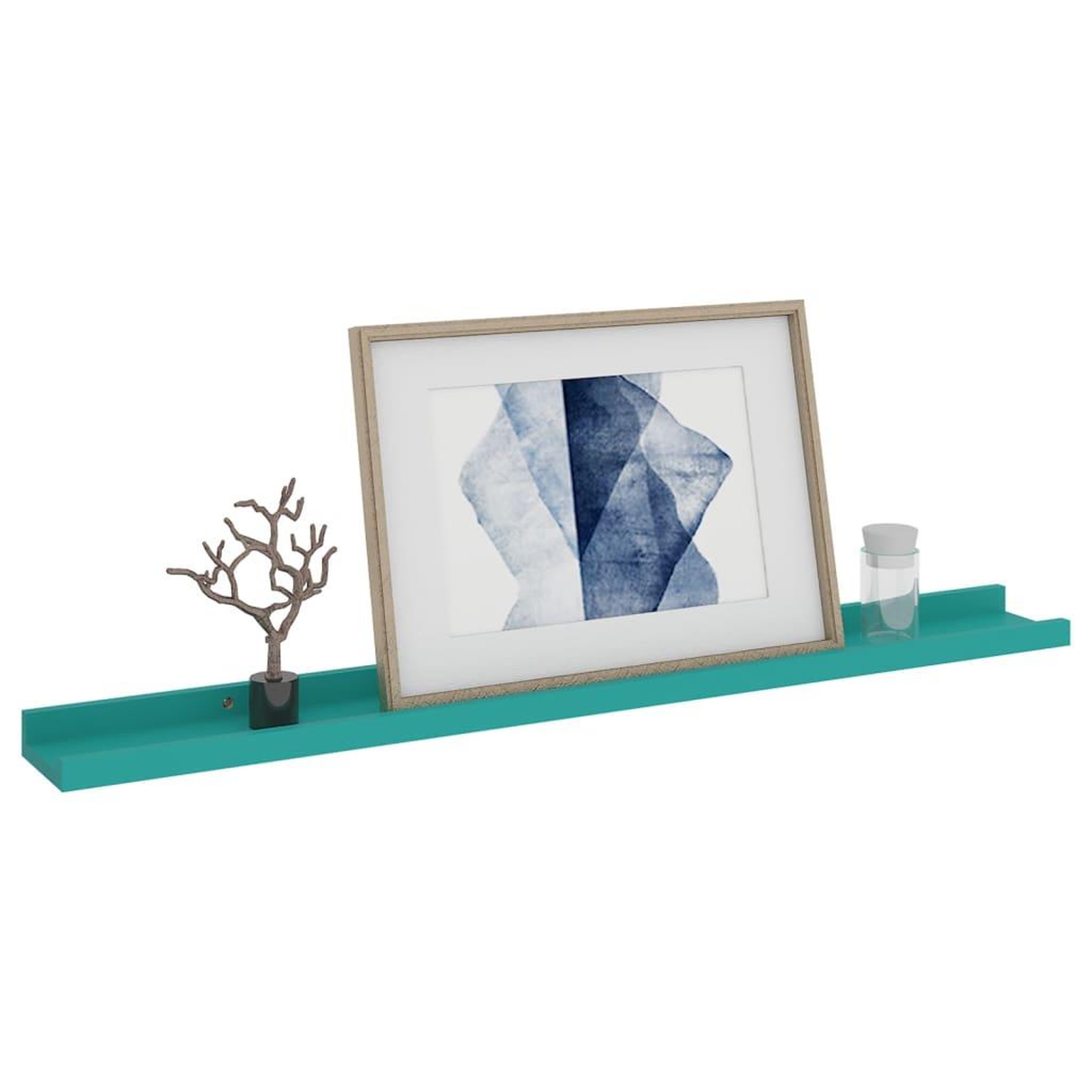 Voir la diapositive 3 : VIDAXL Etageres murales 4 pcs Bleu 80x9x3 cm