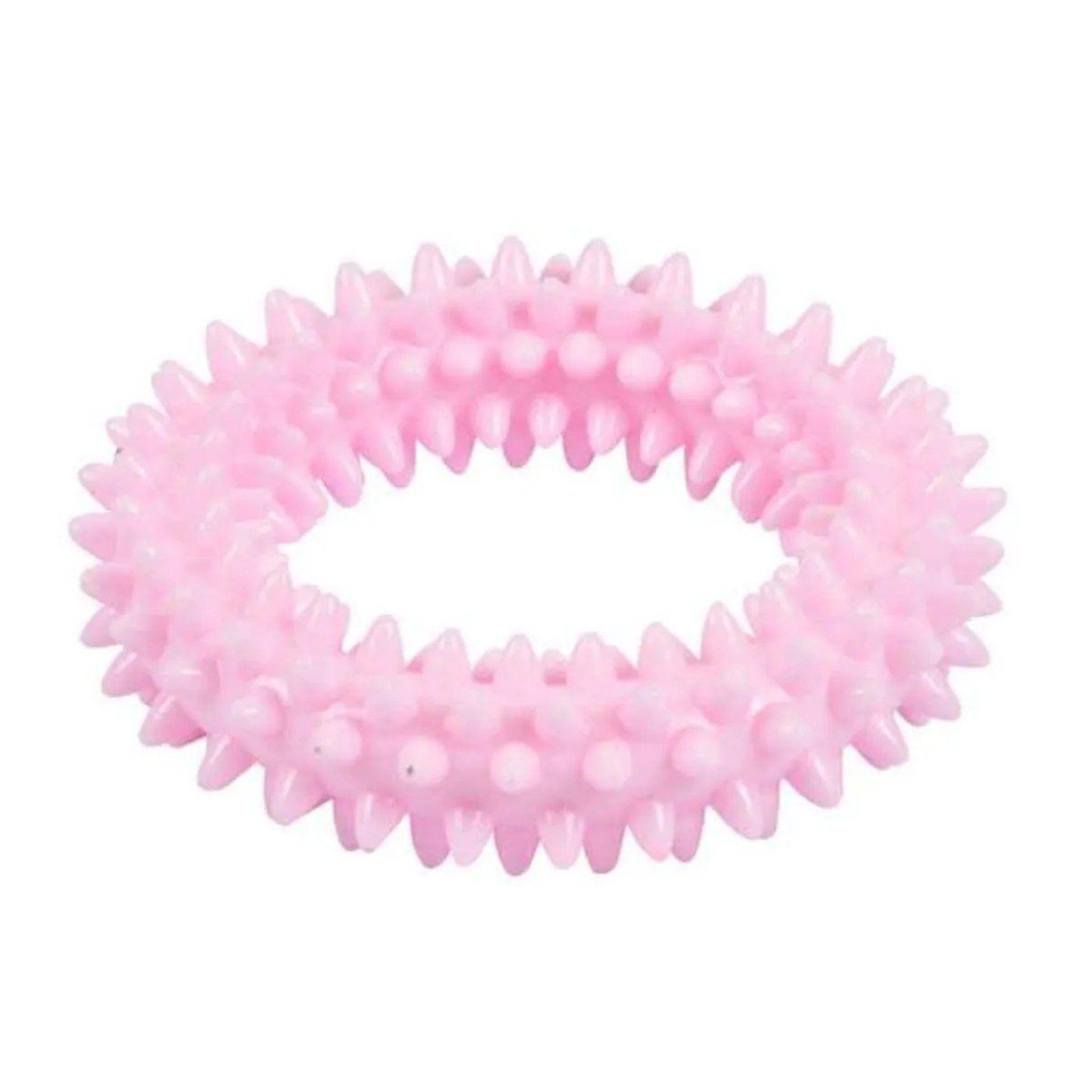 HOMEA Jouet anneau pour chien & chat  puppy  8cm rose
