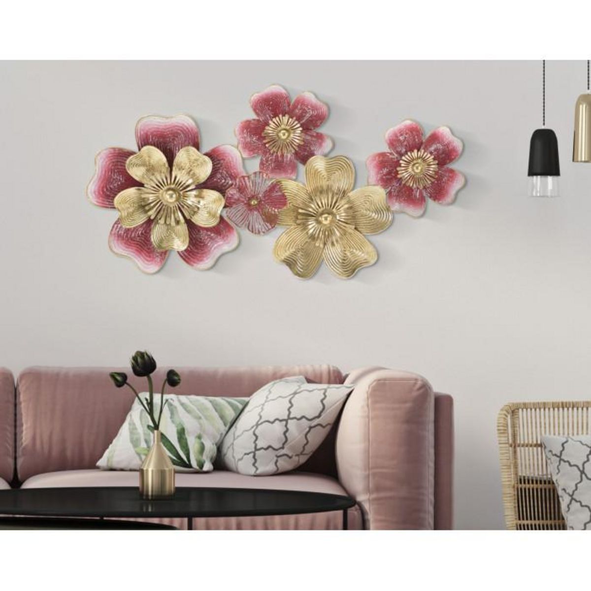 Paris Prix Décoration Murale en Métal  Lobi  91cm Multicolore