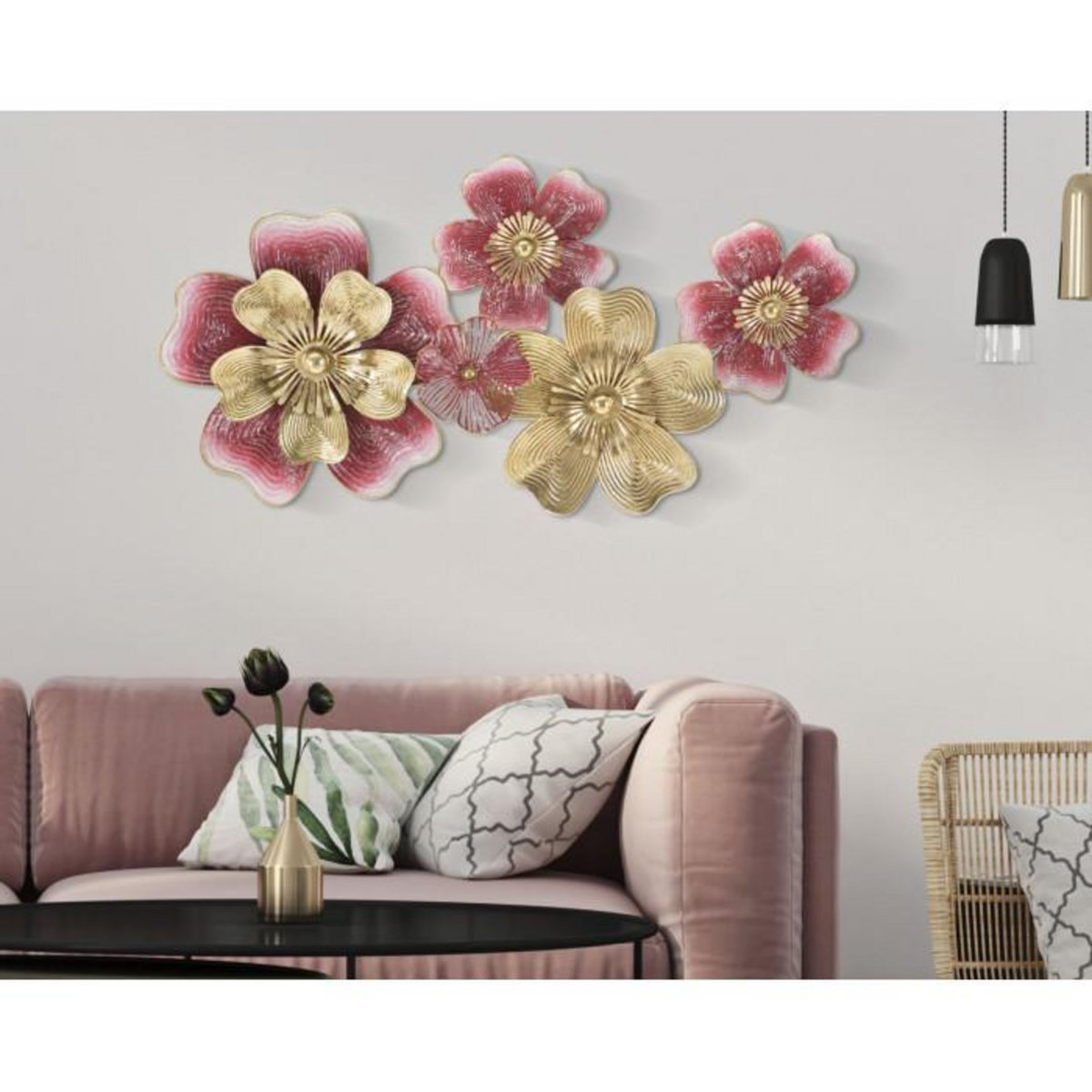 Paris Prix Décoration Murale en Métal  Lobi  91cm Multicolore