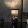 Voir la diapositive 5 : Paris Prix Lampe à Poser en Porcelaine  Janna  30cm Anthracite