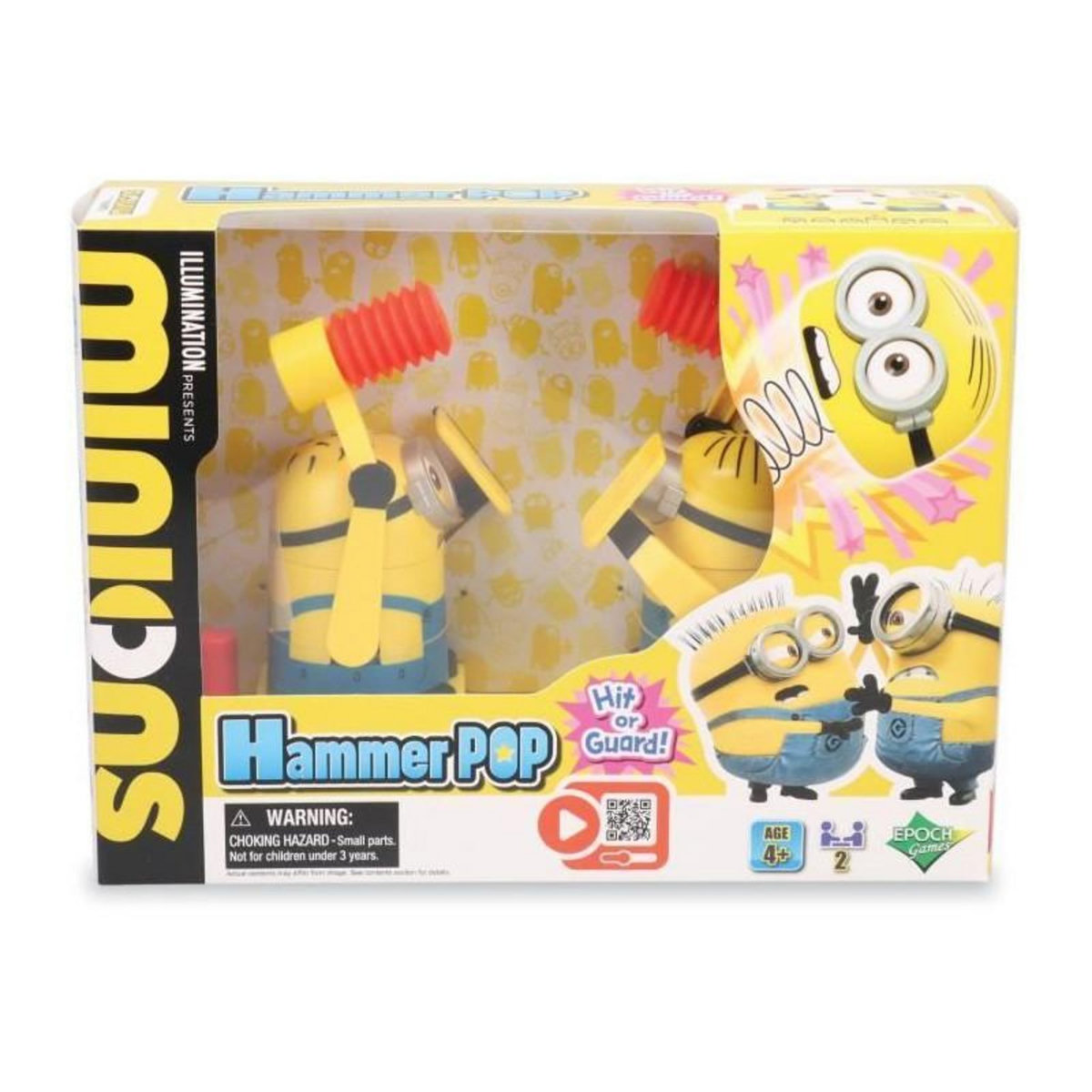 EPOCH Jeu d'Adresse - EPOCH GAMES - Minions Hammer POP - Tape sur la Tete du Minion, Gagne le Point !