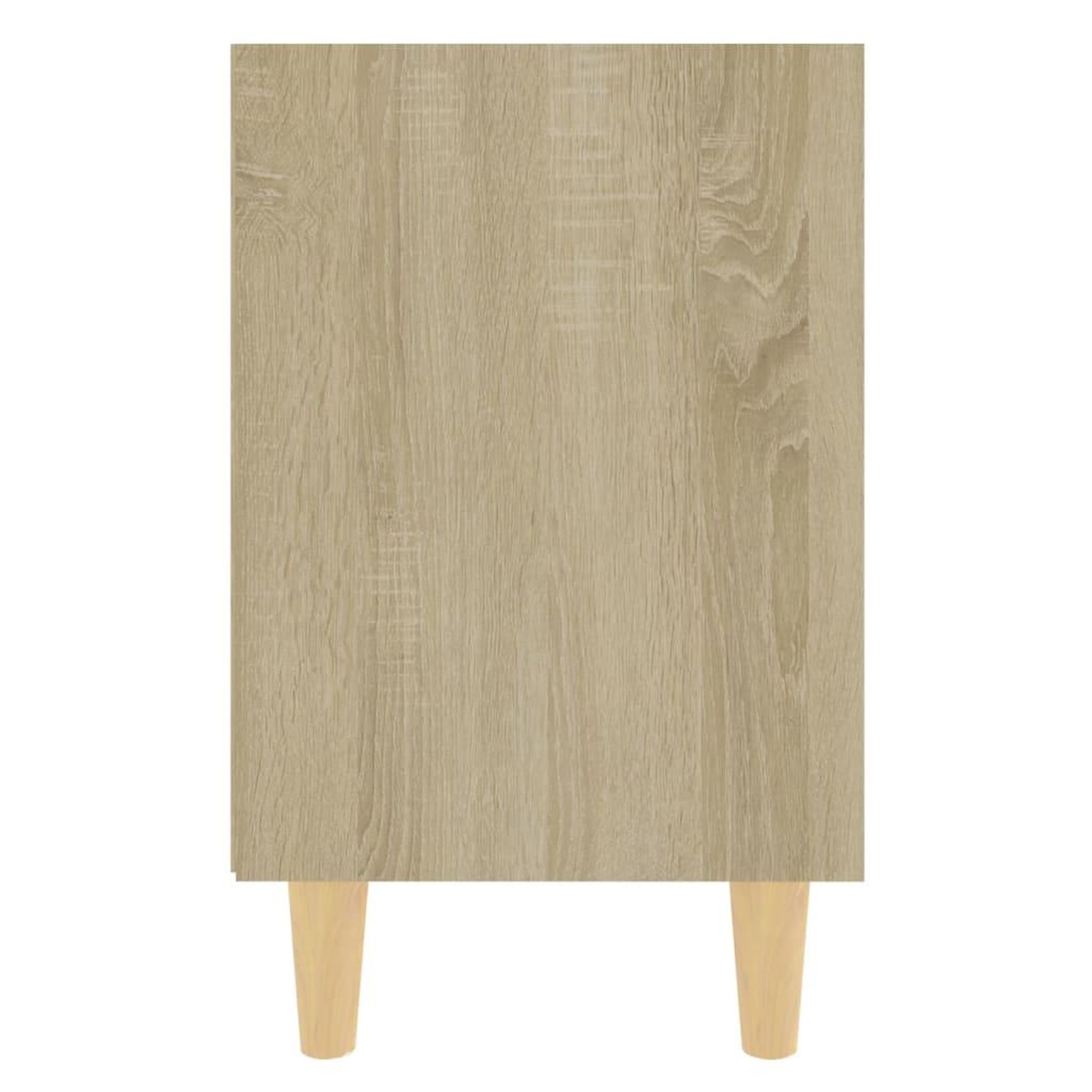 Voir la diapositive 5 : VIDAXL Table de chevet avec pieds en bois Chene sonoma 40x30x50 cm